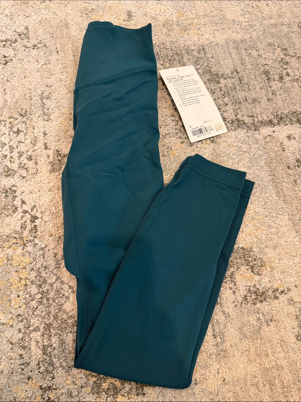 Lululemon winder under NULU emerald/teal Leggings nwt sz 0